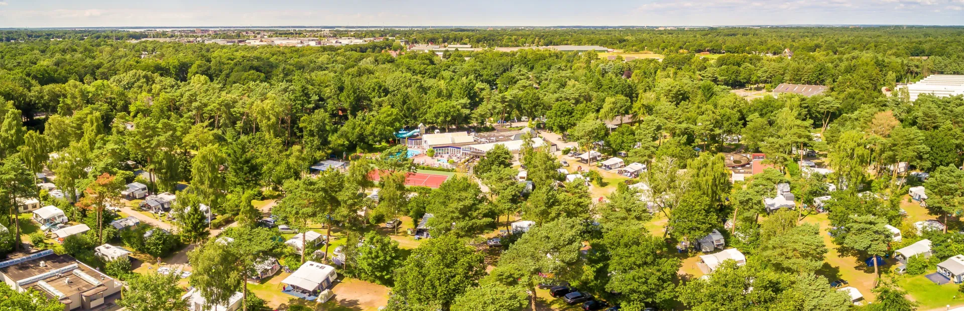 Camping De Haeghehorst luchtfoto